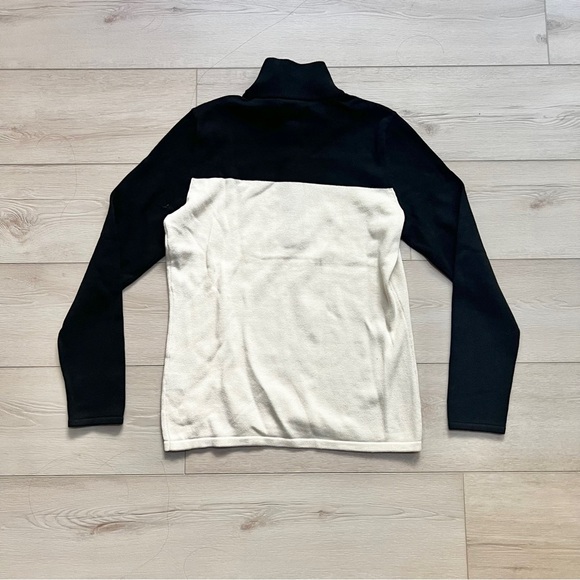 Lauren Ralph Lauren Cotton Knit Quarter Zip Sweater Size Large - Picture 3 of 3